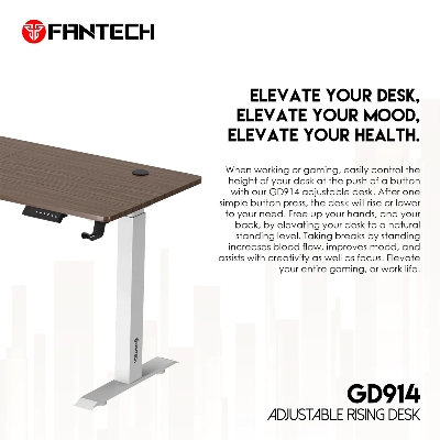 Picture of FANTECH GD914 ADJUSTABLE RISING DESK FULL AUTOMATIC MOTOR FUNCTION GAMING TABLE FOR OFFICE HOME