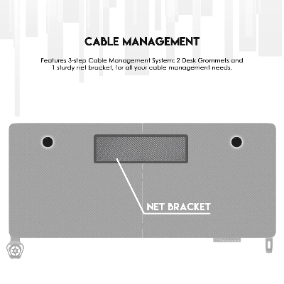 Picture of FANTECH GD914 ADJUSTABLE RISING DESK FULL AUTOMATIC MOTOR FUNCTION GAMING TABLE FOR OFFICE HOME