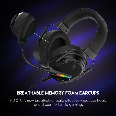 Picture of FANTECH HG26 Alto 7.1 USB Virtual Surround Sound Gaming Headset Immerse Yourself in Gaming Enjoy Crystal Clear Audio and Communication