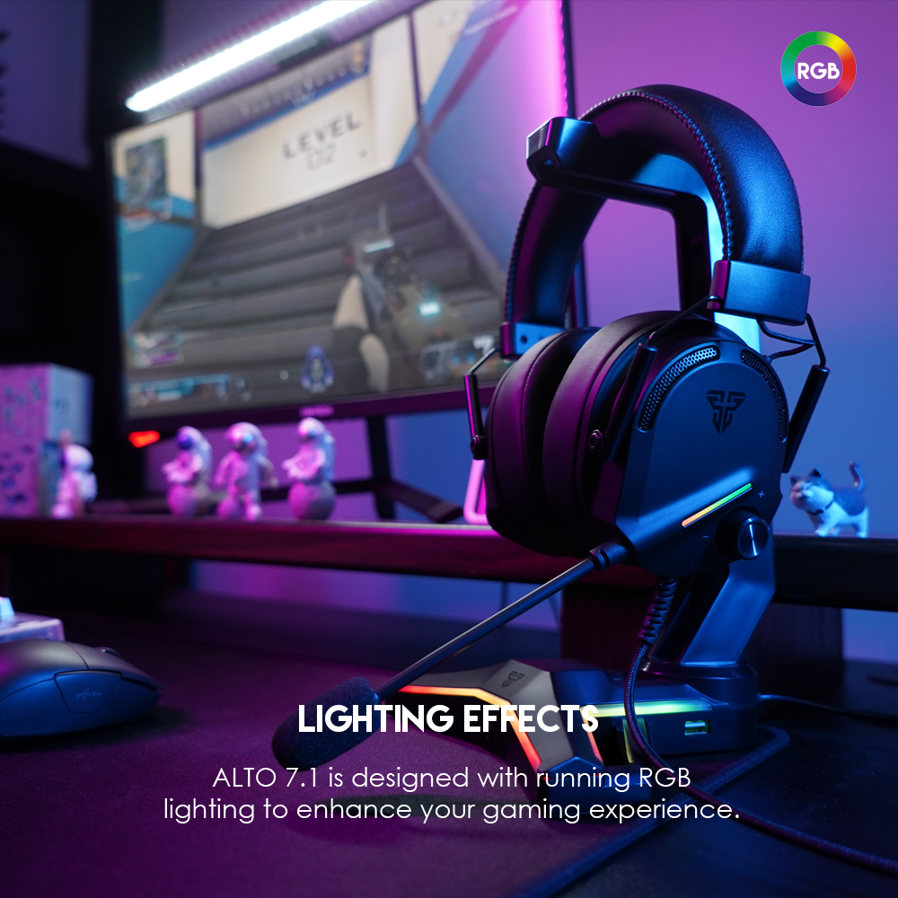 Picture of FANTECH HG26 Alto 7.1 USB Virtual Surround Sound Gaming Headset Immerse Yourself in Gaming Enjoy Crystal Clear Audio and Communication