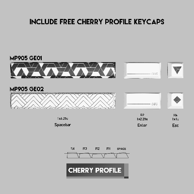 Picture of FANTECH ATO MP905 GE02 ATO GEO SERIES DESK MAT GAMING MOUSEPAD Free Cherry Profile Keycaps