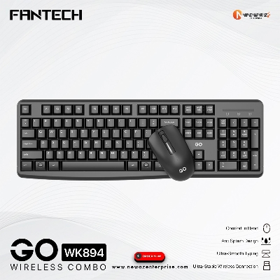 Picture of FANTECH GO WK894 Wireless Combo Keyboard & Mouse with Ultra Stable Wireless Connection & Ultra Smooth Typing