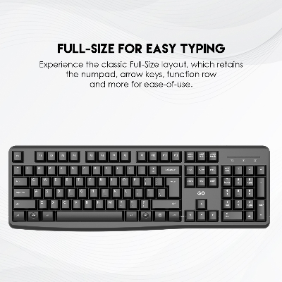 Picture of FANTECH GO WK894 Wireless Combo Keyboard & Mouse with Ultra Stable Wireless Connection & Ultra Smooth Typing