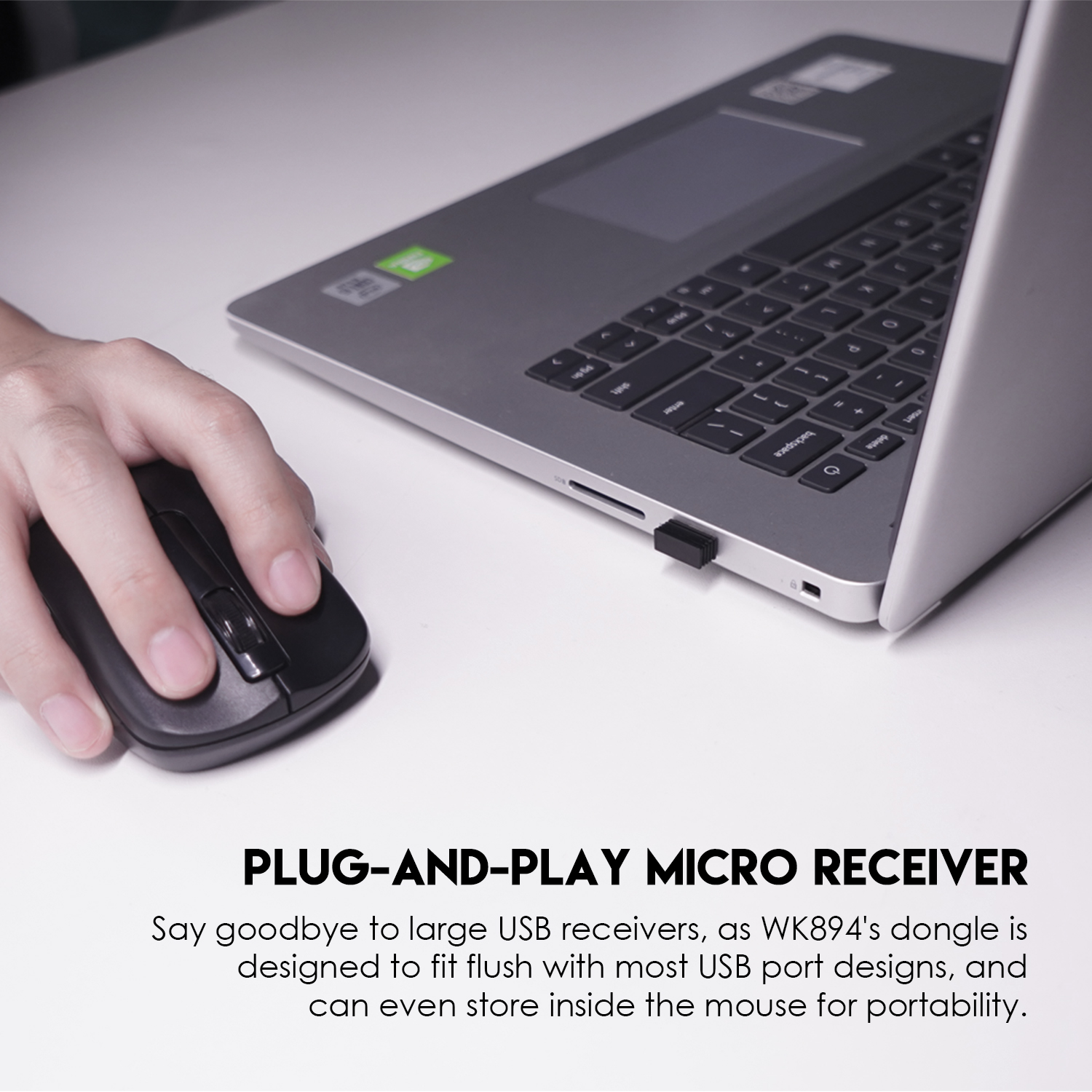 Picture of FANTECH GO WK894 Wireless Combo Keyboard & Mouse with Ultra Stable Wireless Connection & Ultra Smooth Typing