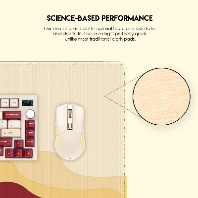 Picture of FANTECH ATO MP905 VIBE EDITION DESK MAT Durable Edge Stitching Water Proof Silky Smooth Surface Anti-Slip Base Mousepad Size 900x400x4mm For Gaming Gamers Design Royal Prince