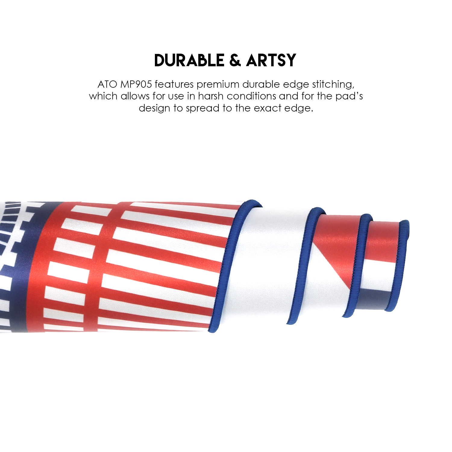 Picture of FANTECH ATO MP905 VIBE EDITION DESK MAT Durable Edge Stitching Water Proof Silky Smooth Surface Anti-Slip Base Mousepad Size 900x400x4mm For Gaming Gamers Design London Tour