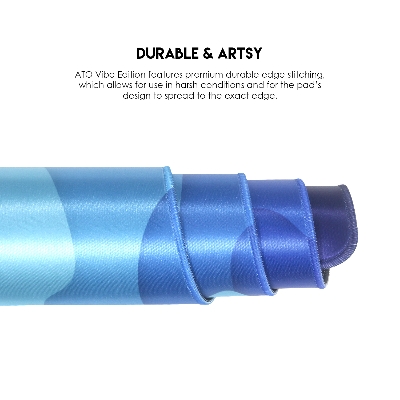 Picture of FANTECH ATO MP905 VIBE EDITION DESK MAT Durable Edge Stitching Water Proof Silky Smooth Surface Anti-Slip Base Mousepad Size 900x400x4mm For Gaming Gamers Design Seaside Wave