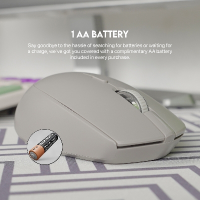 Picture of FANTECH GO W193 DUAL MODE WIRELESS BLUETOOTH Mouse With 2.4 GHz Wireless Connection Adjustable DPI 1600 Ergonomic Design For Gaming Gammer Office Home AA Battery Included