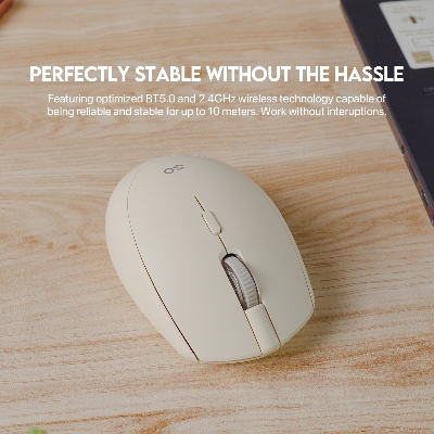 Picture of FANTECH GO W193 DUAL MODE WIRELESS BLUETOOTH Mouse With 2.4 GHz Wireless Connection Adjustable DPI 1600 Ergonomic Design For Gaming Gammer Office Home AA Battery Included