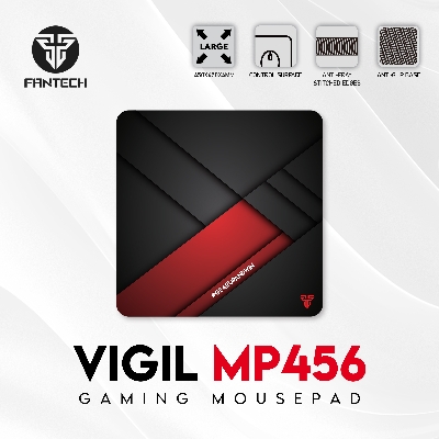 Picture of FANTECH VIGIL MP456 Gaming Mousepad Anti Slip Base With Speed Surface And Anti Fray Stitched Edges For Gaming Gamers Office Home Mouse Pad