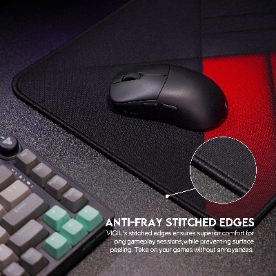 Picture of FANTECH VIGIL MP356 Gaming Mousepad Anti Slip Base With Speed Surface And Anti Fray Stitched Edges For Gaming Gamers Office Home Mouse Pad