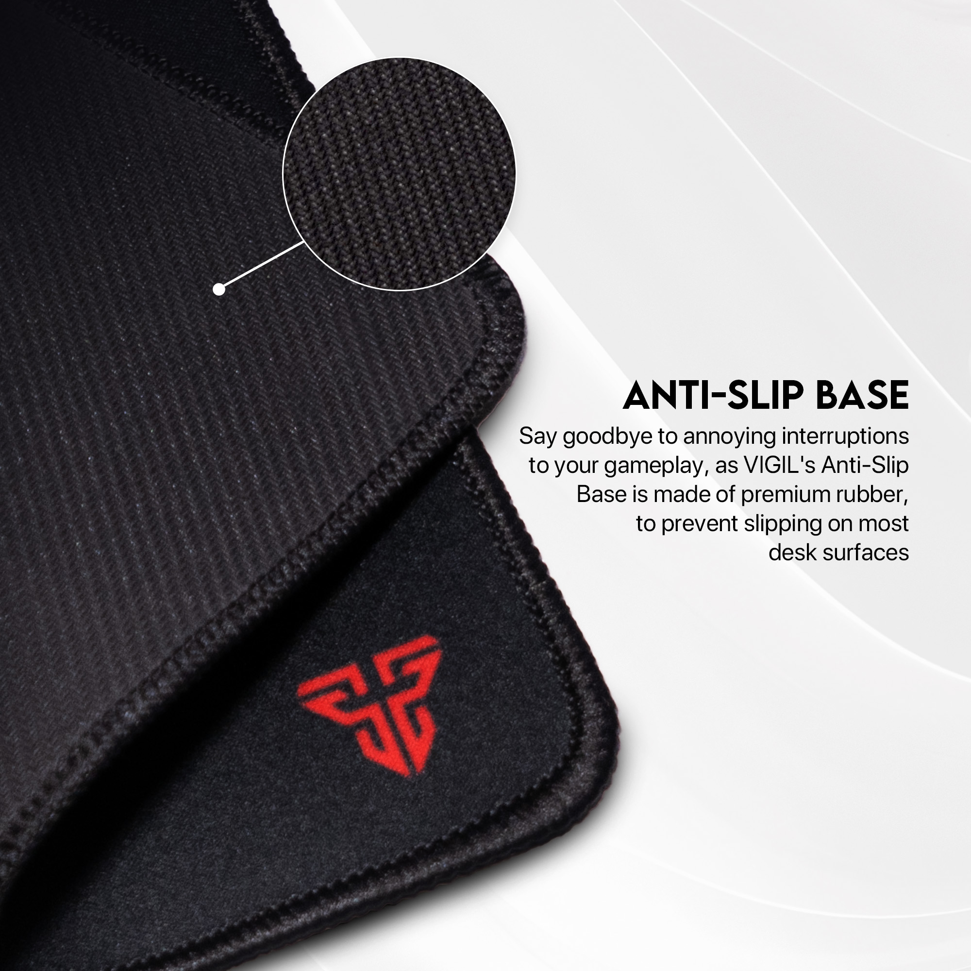 Picture of FANTECH VIGIL MP806 Large Gaming Mousepad Anti Slip Base With Speed Surface And Anti Fray Stitched Edges For Gaming Gamers Office Home Mouse Pad Size 80 x 30 x 1.5cm