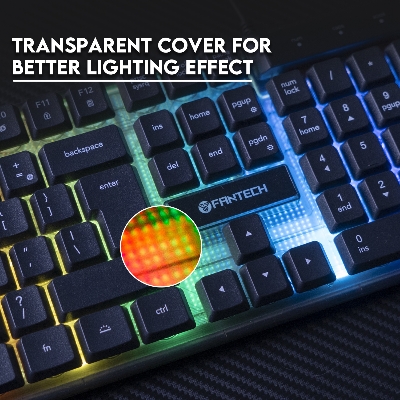 Picture of FANTECH SHIKARI P51 5in1 Power Bundle. Box Included Shikari K515 Gaming Keyboard Flash HQ53 Headset Tower II AC304 Headset Stand Crypto VX7 Mouse And Vigil Mp356 Mousepad Combo Set