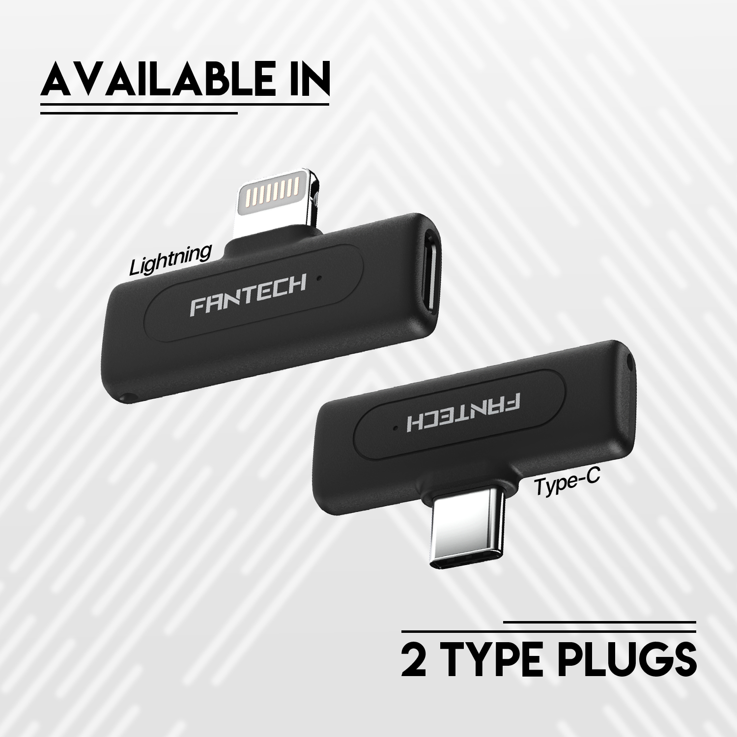 Picture of FANTECH WMV11 & WMV21 Leviosa Air Wireless Lapel Lavalier Microphone For Live Broadcast And Streaming With Noise Reduction Type-c & Lightning Single And Duel