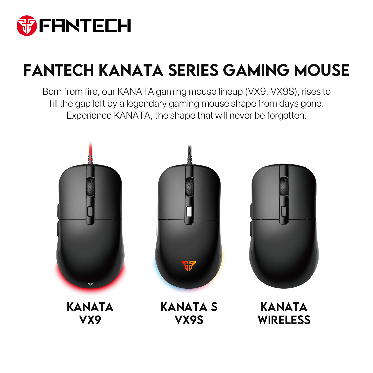 Picture of FANTECH VX9 Kanata Wired Gaming Mouse With Lighting Effects