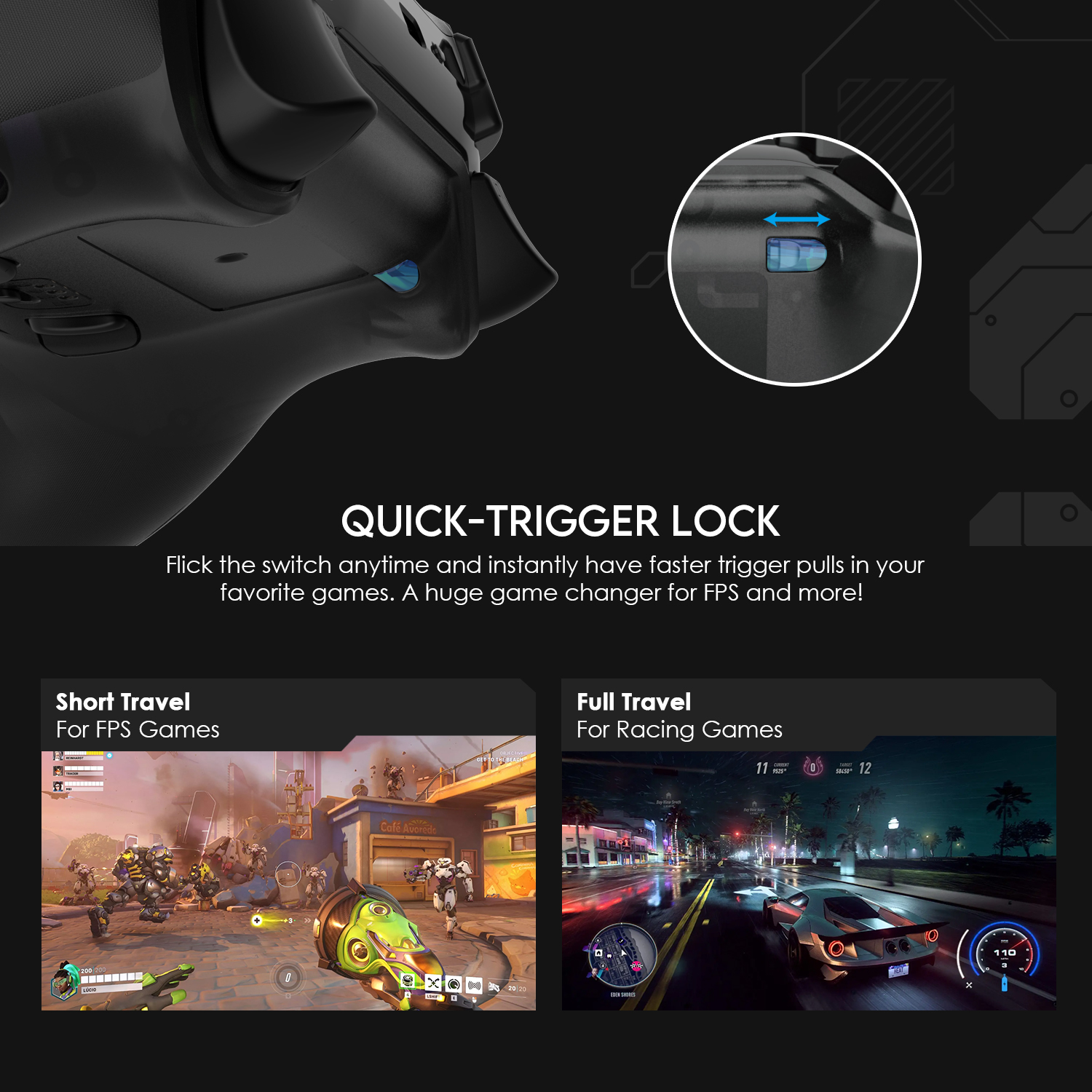 Picture of Fantech WGP15 EOS Pro Wireless Multi-Platform Gamepad Controller With Build in Audio Port Console