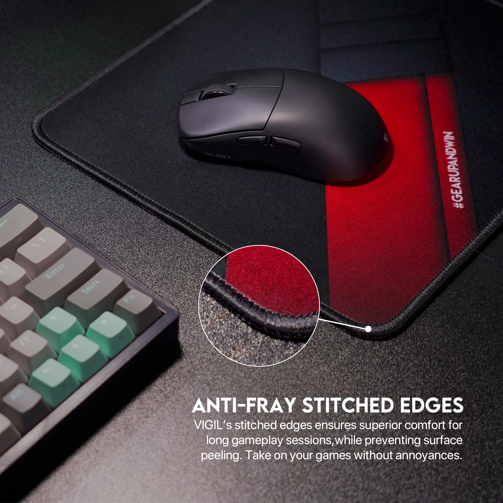 Picture of FANTECH MP296 VIGIL Gaming Mouse Pad Anti-slip Base 290 x 250 x 3mm Mousepad