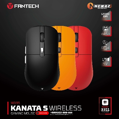 Picture of FANTECH WG9S KANATAS Wireless Gaming Mouse PIXART 3311 12000DPI Improved Ultra-Grippy Coating Mouse Macro Button Mice