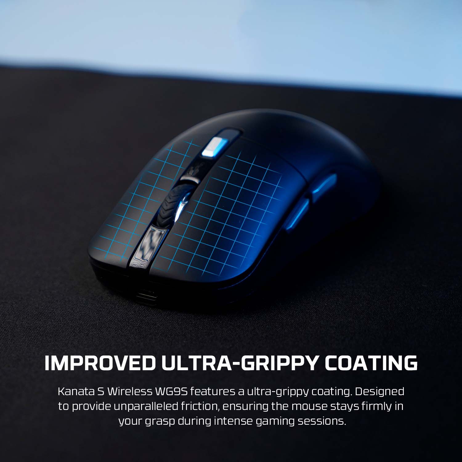 Picture of FANTECH WG9S KANATAS Wireless Gaming Mouse PIXART 3311 12000DPI Improved Ultra-Grippy Coating Mouse Macro Button Mice