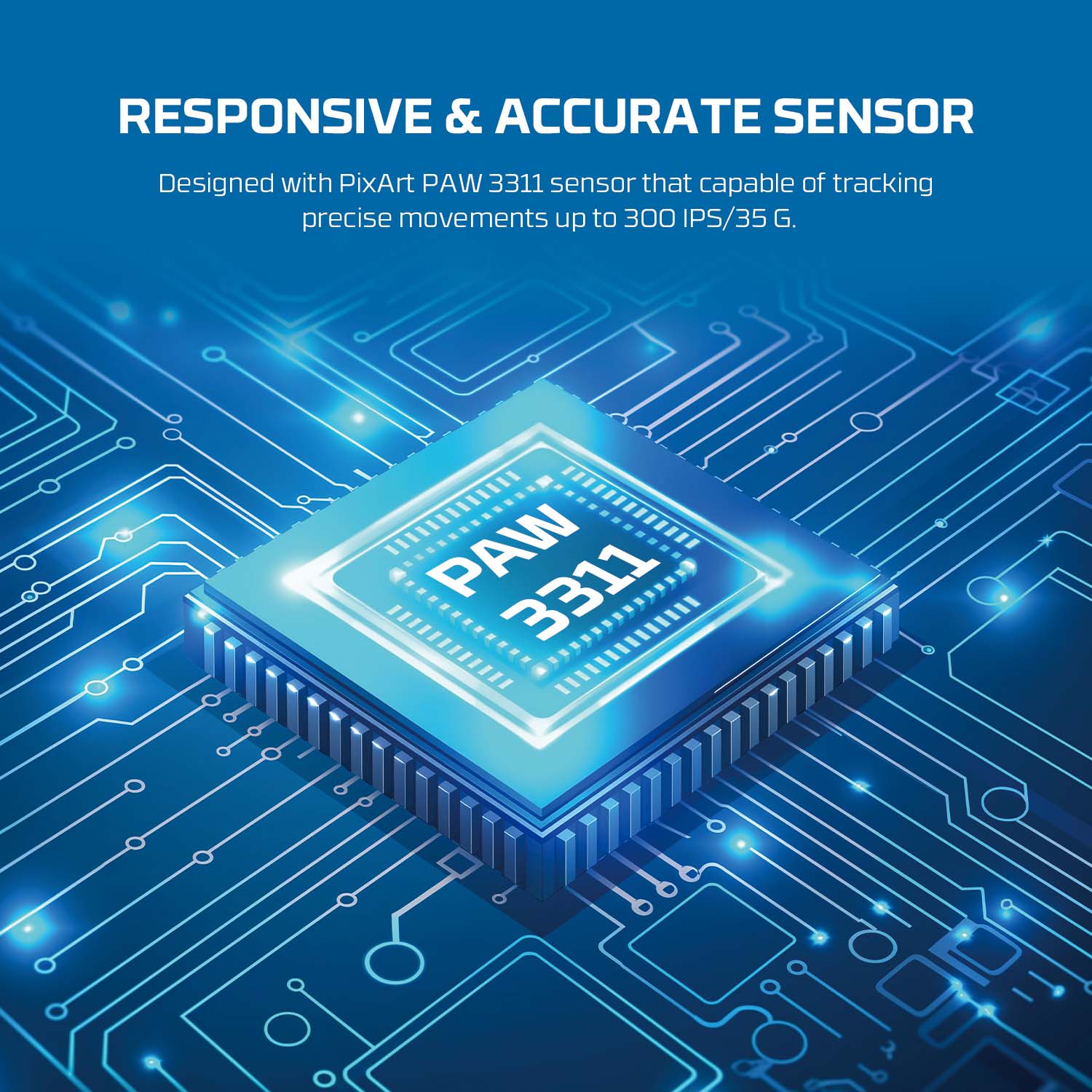 Picture of FANTECH WG9S KANATAS Wireless Gaming Mouse PIXART 3311 12000DPI Improved Ultra-Grippy Coating Mouse Macro Button Mice