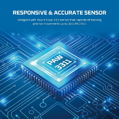 Picture of FANTECH WG9S KANATAS Wireless Gaming Mouse PIXART 3311 12000DPI Improved Ultra-Grippy Coating Mouse Macro Button Mice