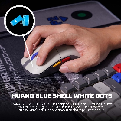 Picture of FANTECH WG9S Super Maxfit Wireless Gaming Mouse PixArt PAW3311 12000DPI Improved Ultra-Grippy Coating Wired Mouse Macro Button Mice