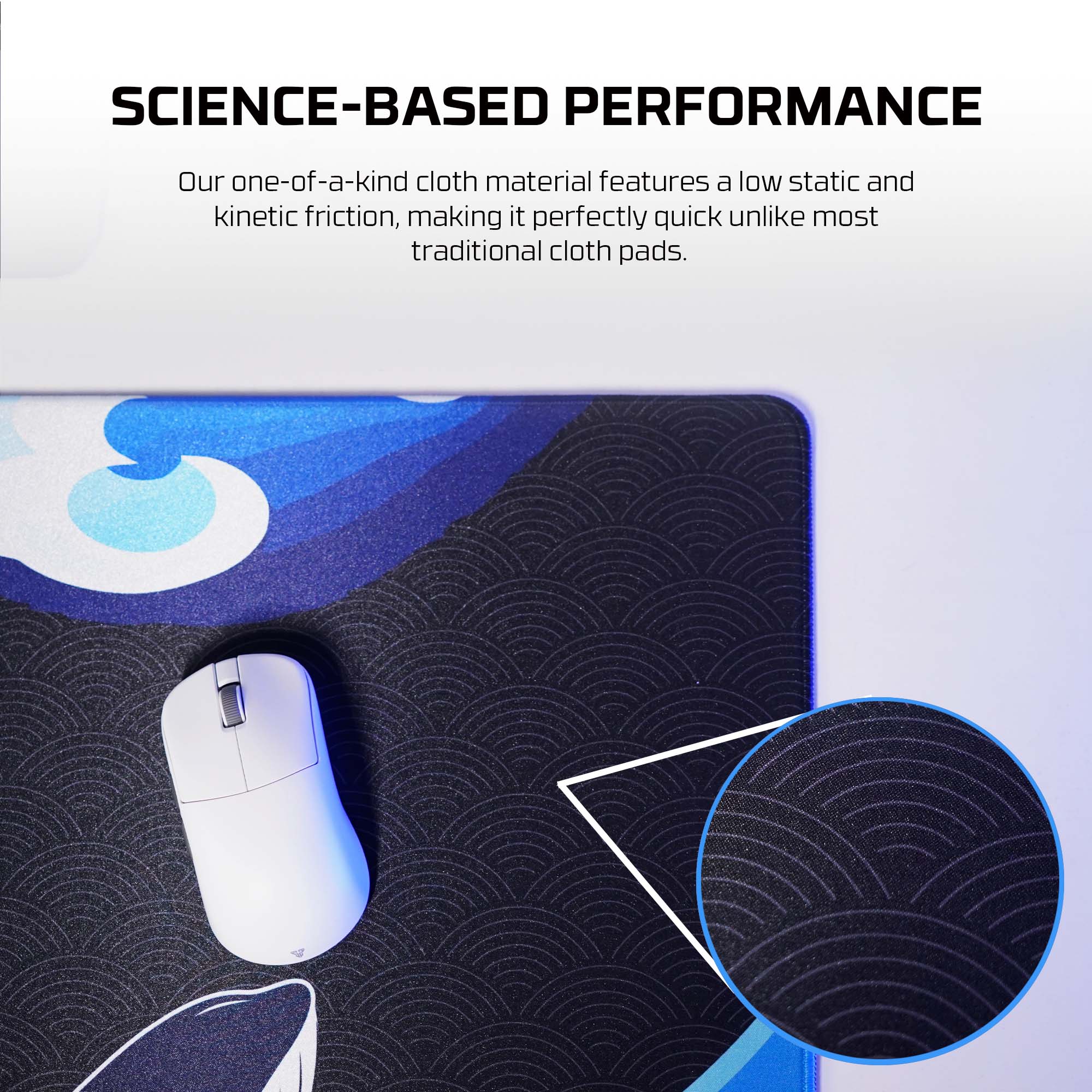 Picture of FANTECH MP905 KUJIRA UMI Mousemat 900x400x4mm Anti-Slip Rubber Computer Desk Mousepad