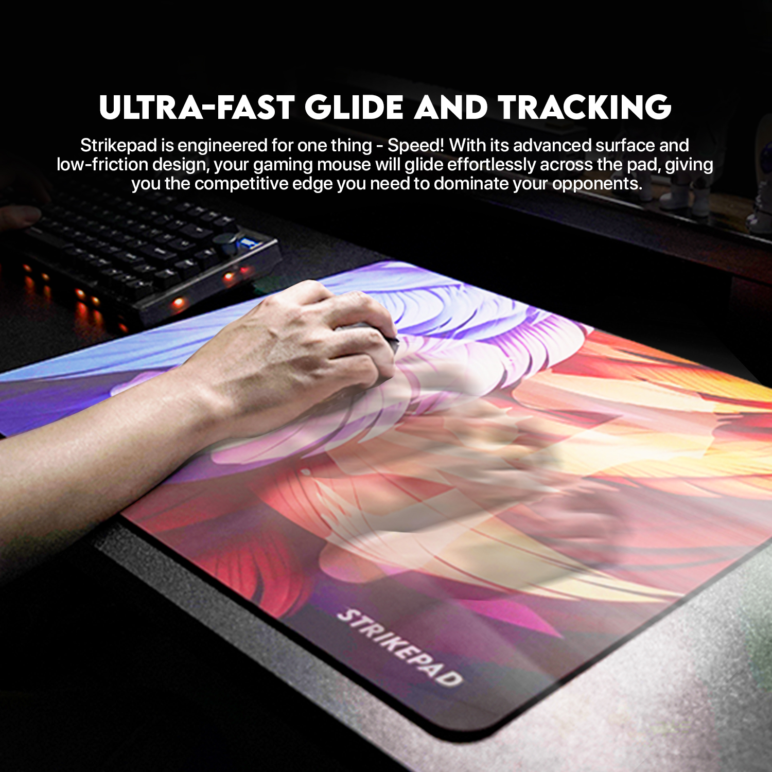 Picture of FANTECH MST491 Strikepad Mousepad Anti-Slip Base & Ultra fast Gaming Mousepad