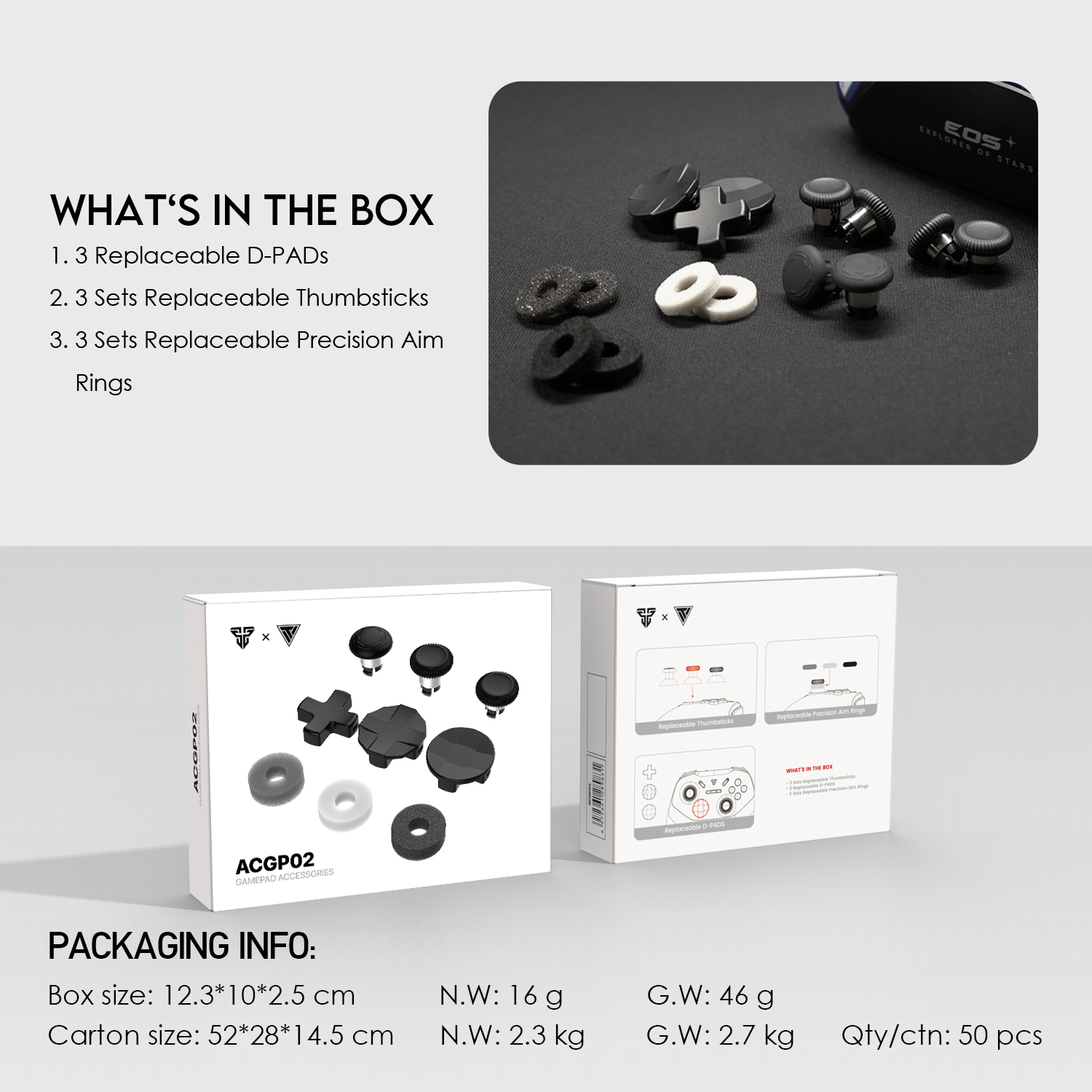 Picture of FANTECH ACGP02 GAMEPAD Accessories D-PAD Analog Replacement Kit For WGP15