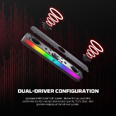 Picture of FANTECH BS151 RGB Bluetooth 5.3 Portable Gaming Speaker Wireless And Wired Soundbar Soundbox