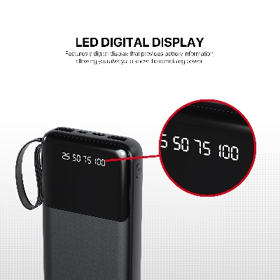 Picture of FANTECH S3 PowerBank 10000mAh Slim Mini Airline Approved Safe Reliable High-Speed Charge PowerPack Portable Power Bank