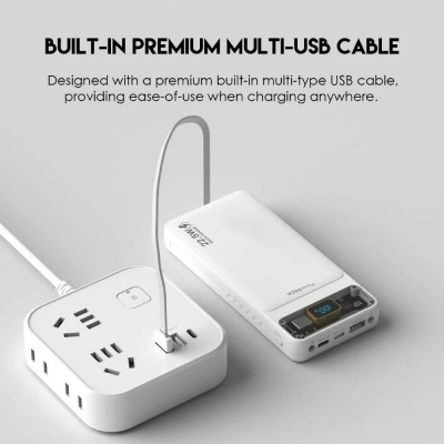 Picture of FANTECH T1 PowerBank 10000mAh Dual Output Quick Charge Airline Approved Flight Friendly Safe Reliable High-Speed Charge PowerPack Portable Power Bank