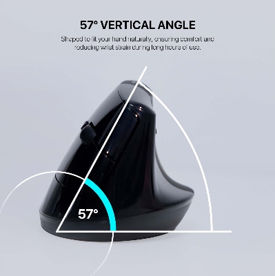 Picture of FANTECH W195 Go Comfy Mouse Vertical Ergonomic 2.4GHz Wireless and 5.1 Bluetooth Compact Mouse