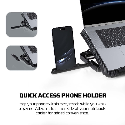 Picture of Fantech NC14 16 Inch Laptop Cooler With Phone Holder