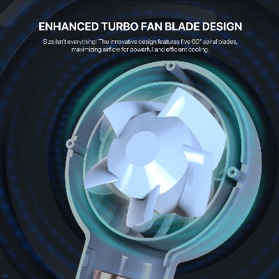 Picture of Fantech Portable Cooler PAC1 Mini Fan Handheld Fan Rechargeable & Adjustable Speed 1000RPM