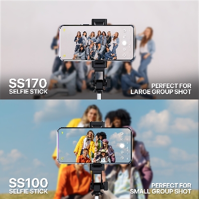 Picture of Fantech SS170 Selfie Stick with Bluetooth Remote Control Monopod