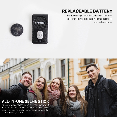 Picture of Fantech SS170 Selfie Stick with Bluetooth Remote Control Monopod