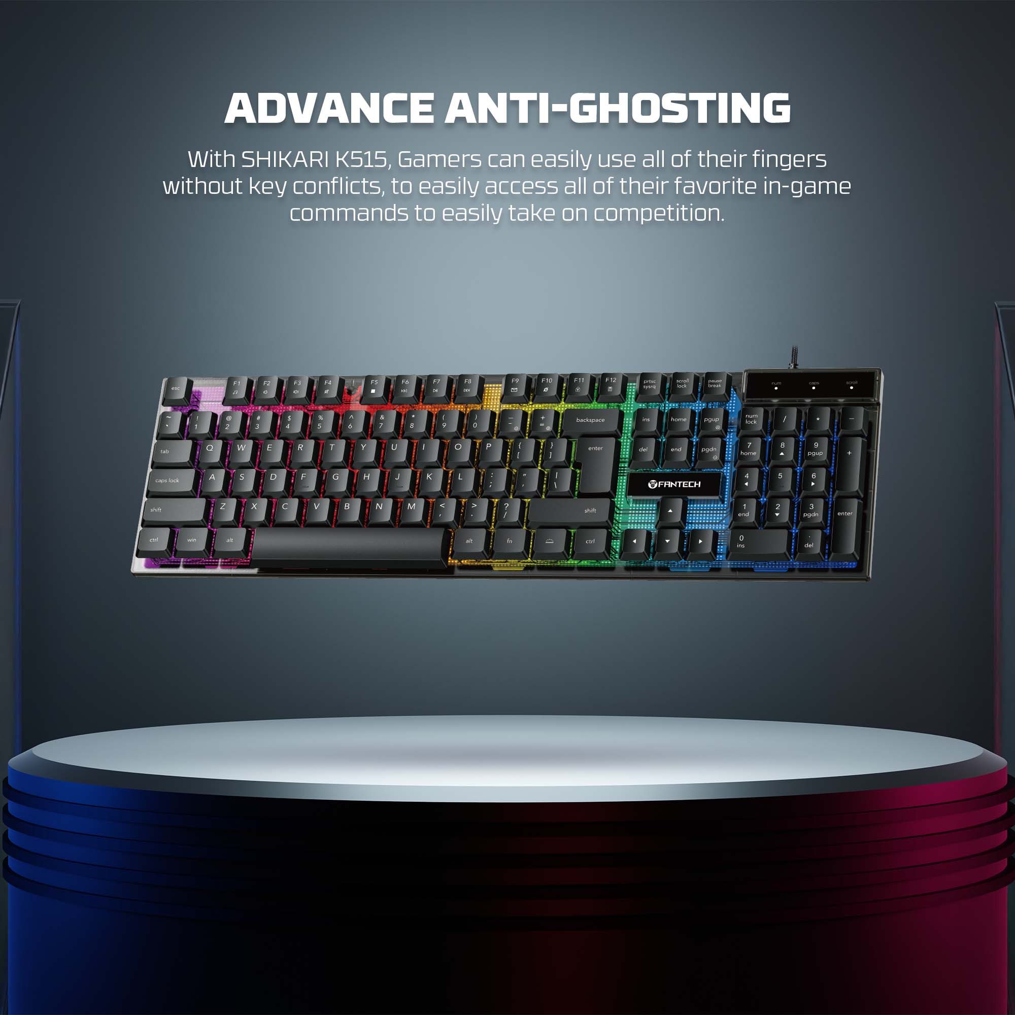 Picture of FANTECH SHIKARI S K515S Wired Gaming Keyboard