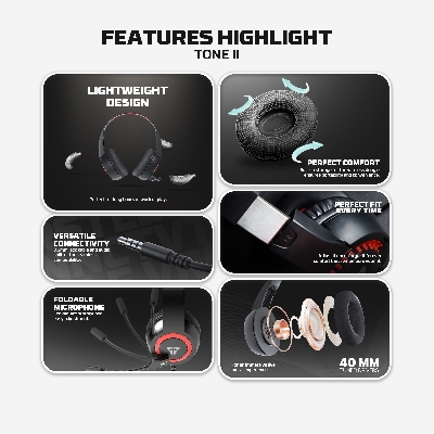 Picture of FANTECH TONE II HQ56 Wired Gaming Headset