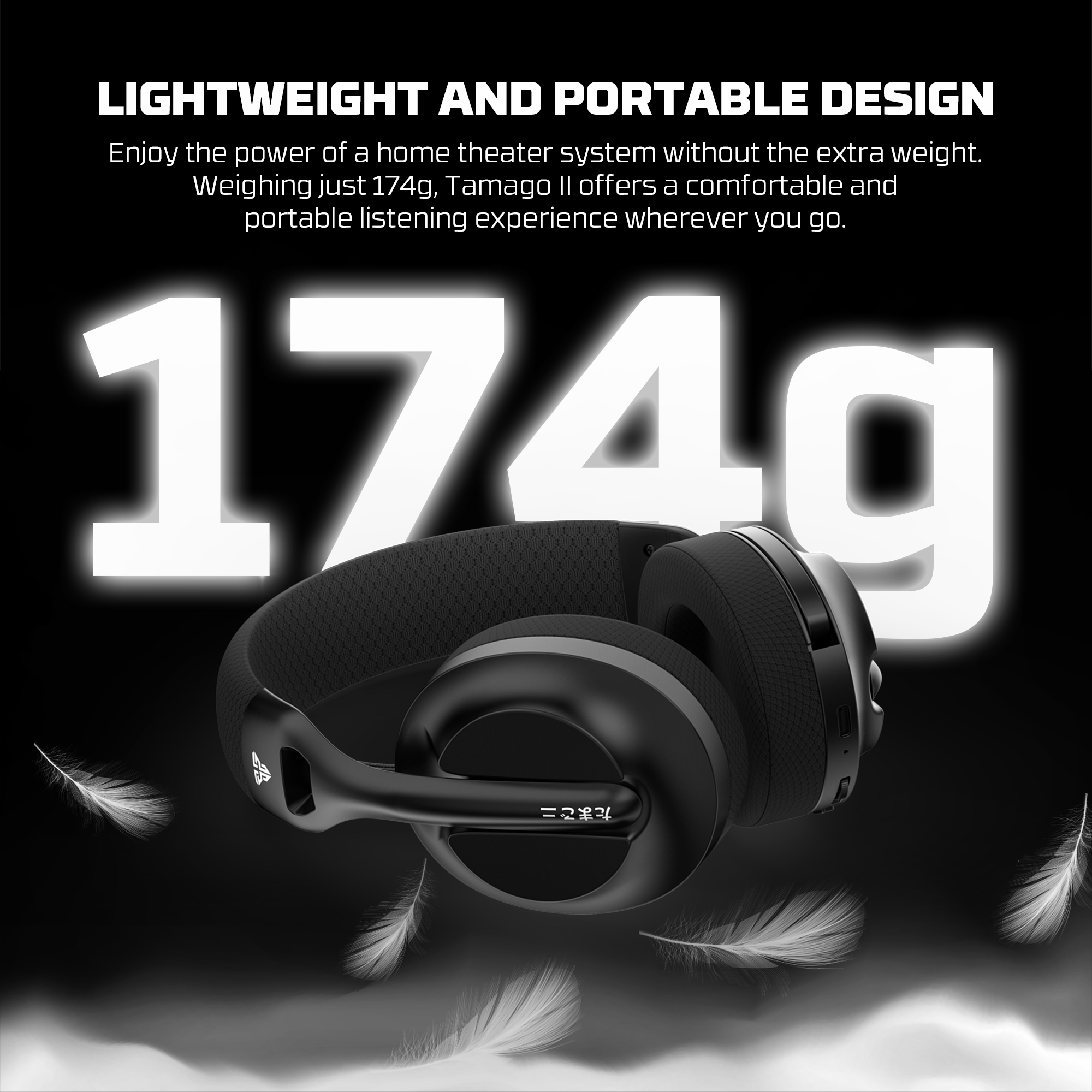 Picture of Fantech Tamago II WHG04 Multi-Platform Wireless Headset Tri mode Connection Gaming Headphones
