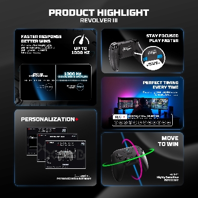 Picture of FANTECH WGP12s REVOLVER III WIRELESS MULTI-PLATFORM GAMEPAD Gaming Controller WHITE