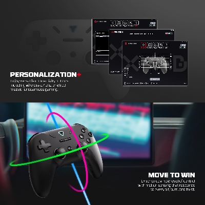 Picture of FANTECH WGP12s REVOLVER III WIRELESS MULTI-PLATFORM GAMEPAD Gaming Controller GREY