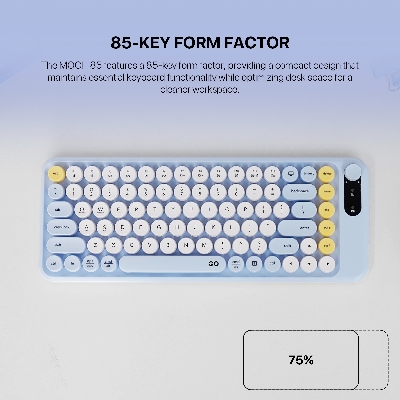 Picture of Fantech Go Mochi85 WK898 Wireless Keyboard & Mouse Combo YELLOW