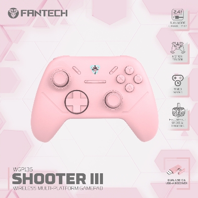 Picture of FANTECH WGP13S Shooter-III Multi-Platform Gamepad Wired & 2.4 Ghz Wireless Controller Gamepad Console Joystick Duel Mode USB Type C