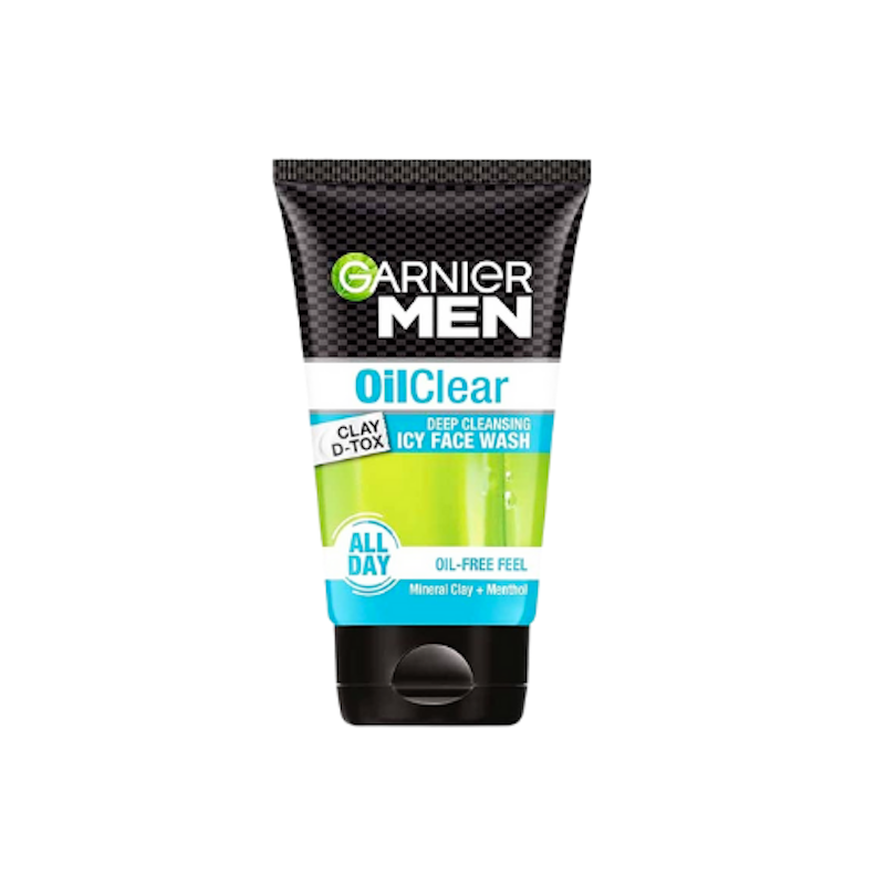 Picture of Garnigr Men Oil Clear Deep Cleansing Icy Face Wash - 100Gm
