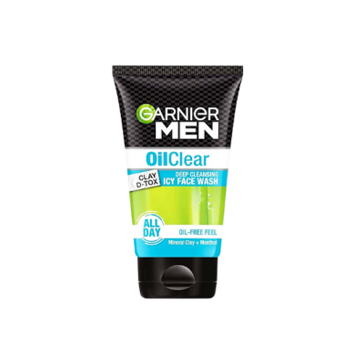 Picture of Garnigr Men Oil Clear Deep Cleansing Icy Face Wash - 100Gm