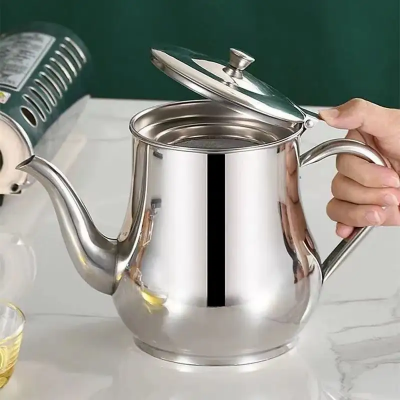 Picture of Stainless Steel Household Tea Kettle with Built-in Oil Filter