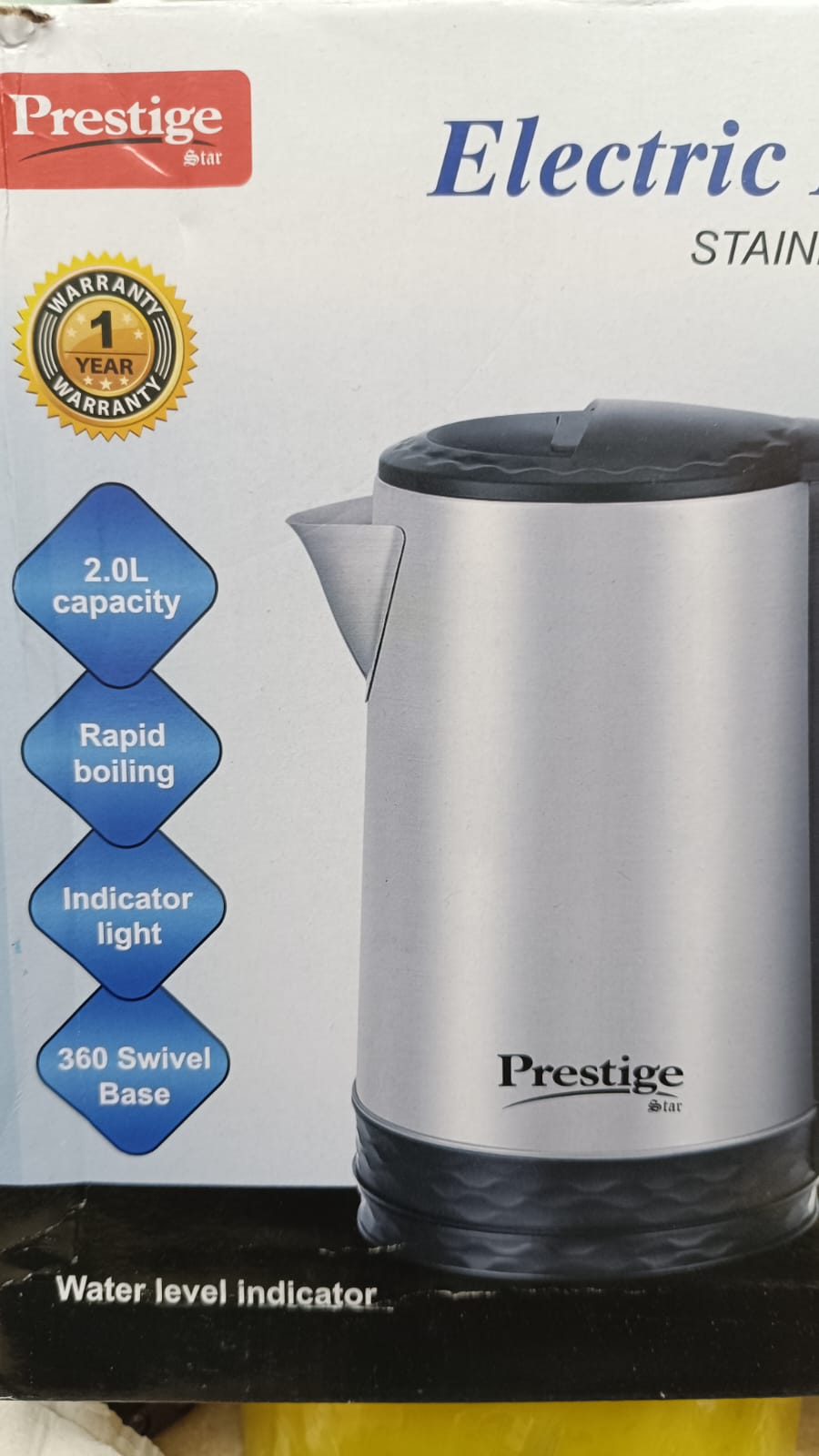 Picture of Prestige Electric Kettle 2.0 Litre | Fast Boiling Stainless Steel Kettle | Auto Shut-Off | Durable & Safe Electric Water Boiler | Ideal for Home, Office & Kitchen Use | Best Price on Daraz