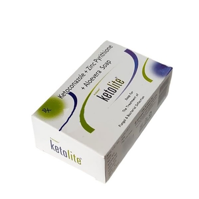 Picture of KETO LITE KETOCONAZOLE ZINC PYRITHIONE ALOEVERA SOAP (INDIAN)