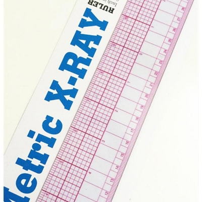 Picture of INCH/METRIC X-RAY RULER B-95 45cm / 18"